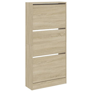 Παπουτσοθήκη Sonoma Δρυς 60x21x125,5 εκ. από Επεξεργασμένο Ξύλο