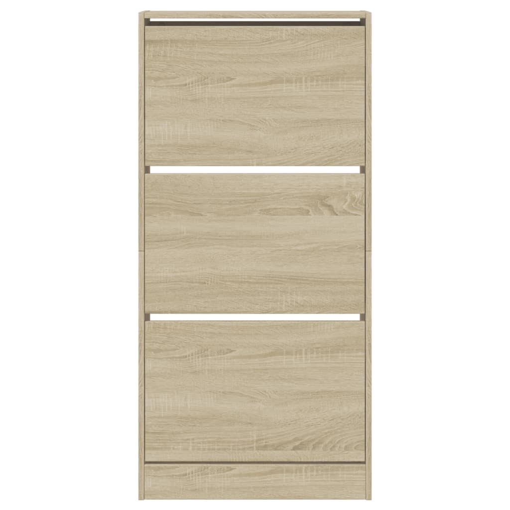 Παπουτσοθήκη Sonoma Δρυς 60x21x125,5 εκ. από Επεξεργασμένο Ξύλο