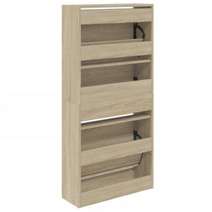 Παπουτσοθήκη Sonoma Δρυς 60x21x125,5 εκ. από Επεξεργασμένο Ξύλο