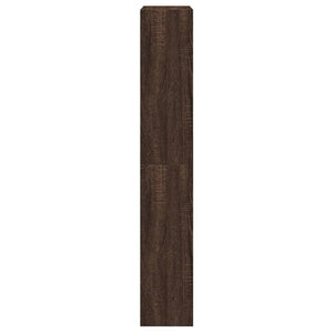 Παπουτσοθήκη Καφέ δρυς 60x21x125,5 εκ. από Επεξεργασμένο Ξύλο