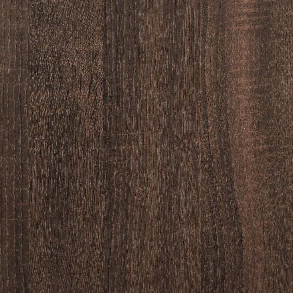 Παπουτσοθήκη Καφέ δρυς 60x21x125,5 εκ. από Επεξεργασμένο Ξύλο
