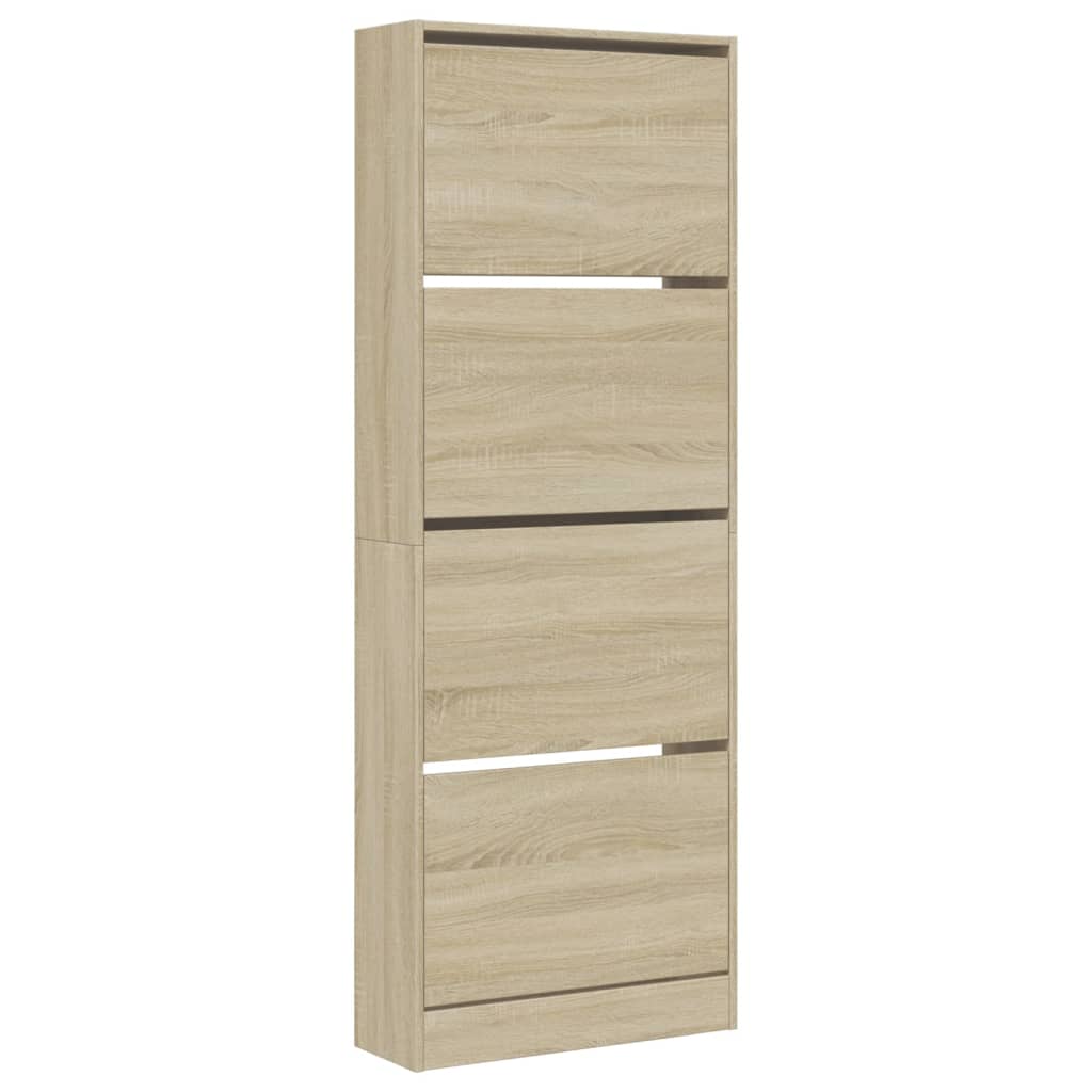 Παπουτσοθήκη Sonoma Δρυς 60x21x163,5 εκ. από Επεξεργασμένο Ξύλο