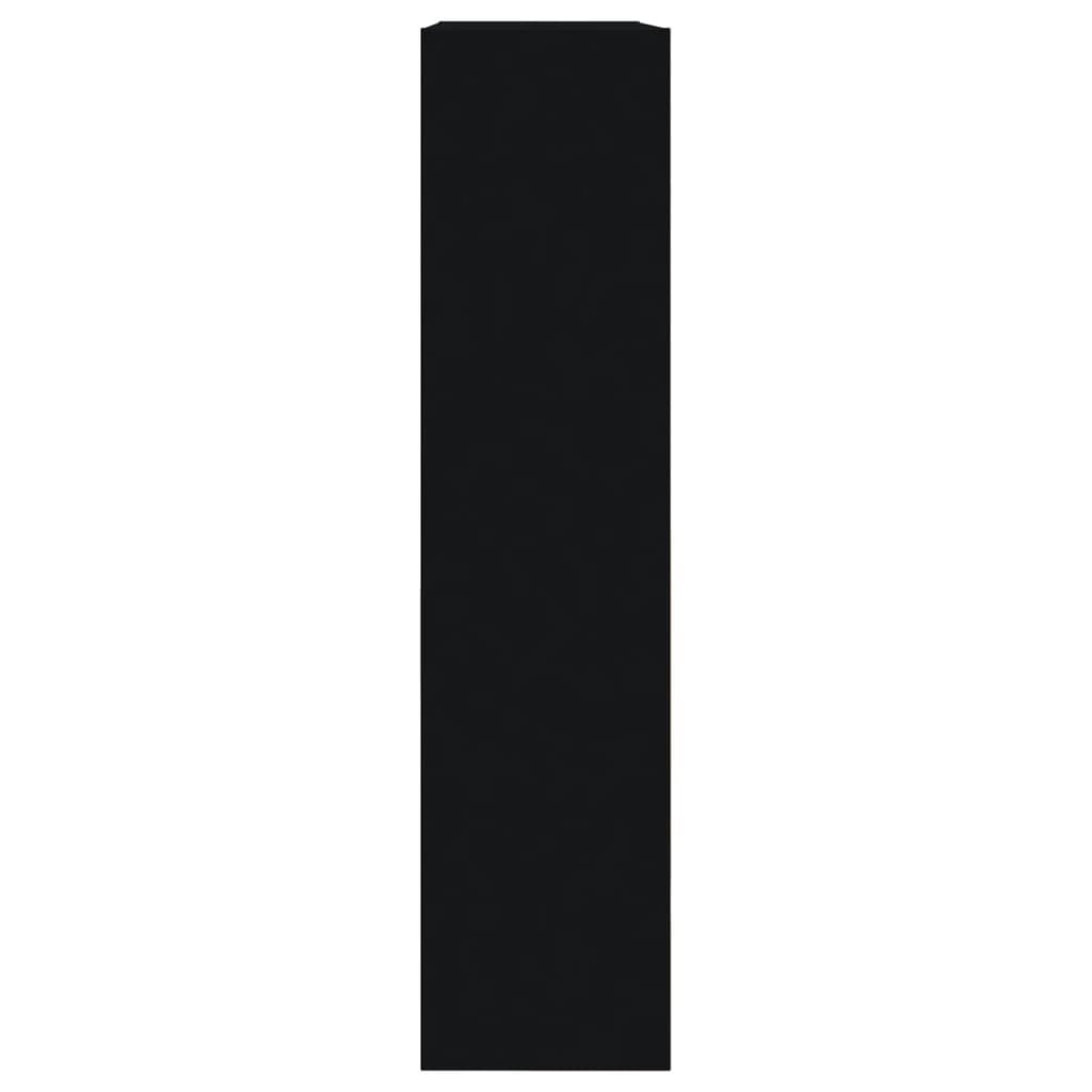 Παπουτσοθήκη Μαύρη 80x21x87,5 εκ. από Επεξεργασμένο Ξύλο - Pakobazaar