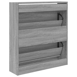 Παπουτσοθήκη Γκρι Sonoma 80x21x87,5 εκ. από Επεξεργ. Ξύλο - Pakobazaar