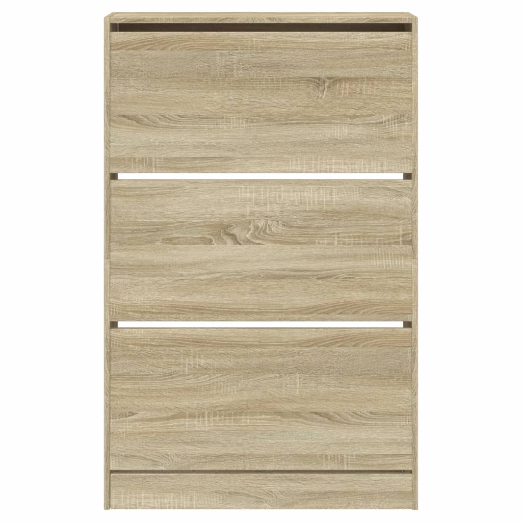 Παπουτσοθήκη Sonoma Δρυς 80x21x125,5 εκ. από Επεξεργασμένο Ξύλο - Pakobazaar