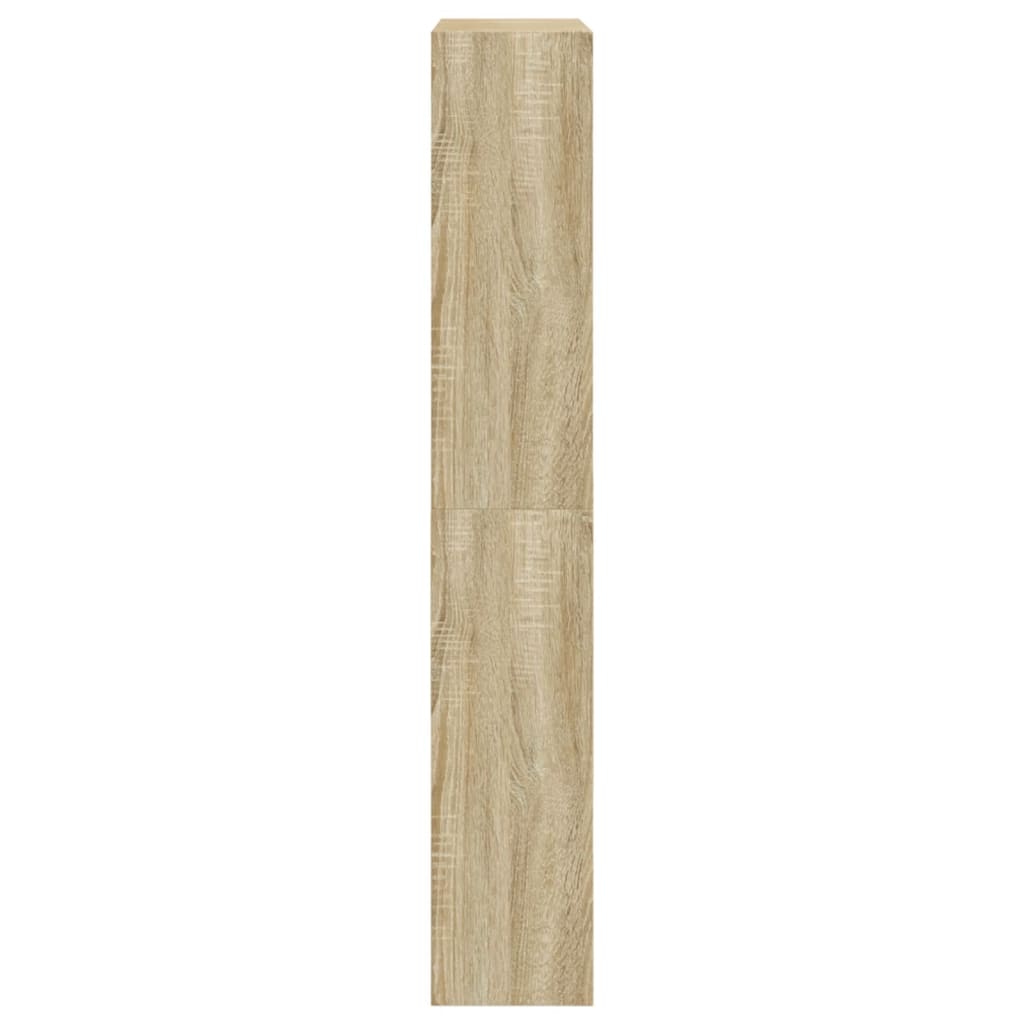 Παπουτσοθήκη Sonoma Δρυς 80x21x125,5 εκ. από Επεξεργασμένο Ξύλο - Pakobazaar
