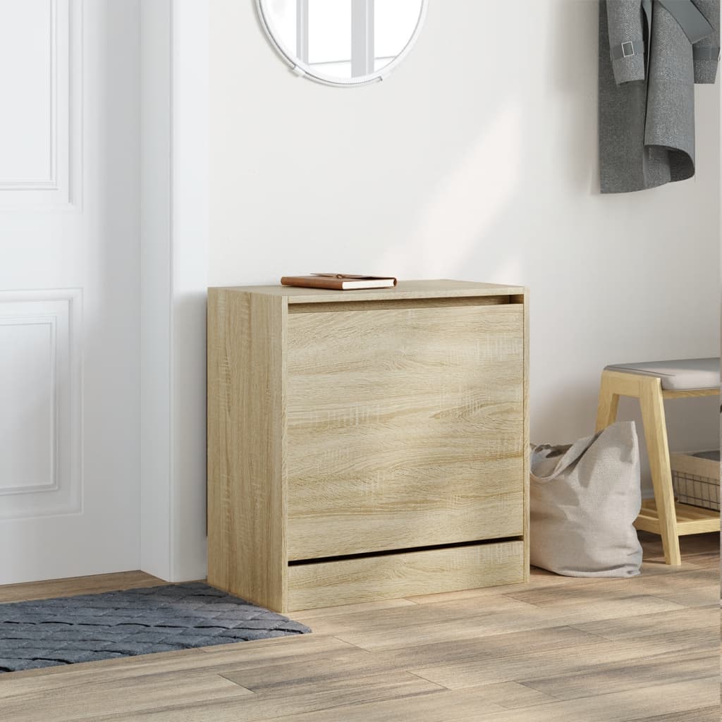 Παπουτσοθήκη Sonoma Δρυς 60x34x63,5 εκ. από Επεξεργασμένο Ξύλο
