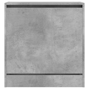 Παπουτσοθήκη Γκρι Σκυροδέματος 60x34x63,5εκ. Επεξεργασμένο Ξύλο