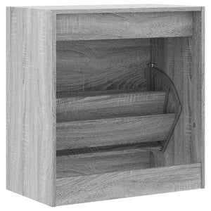 Παπουτσοθήκη Γκρι Sonoma 60x34x63,5 εκ. από Επεξεργ. Ξύλο