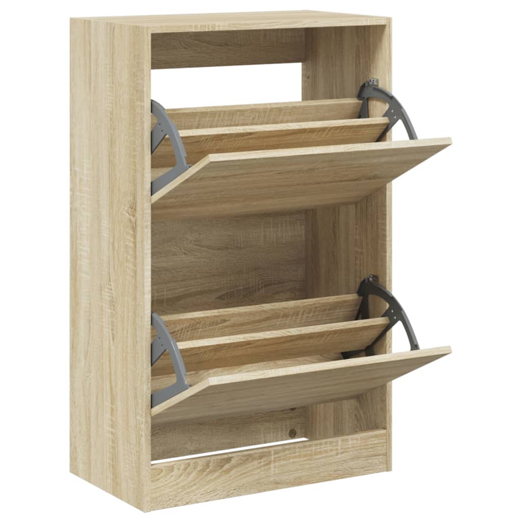 Παπουτσοθήκη Sonoma Δρυς 60x34x96,5 εκ. από Επεξεργασμένο Ξύλο