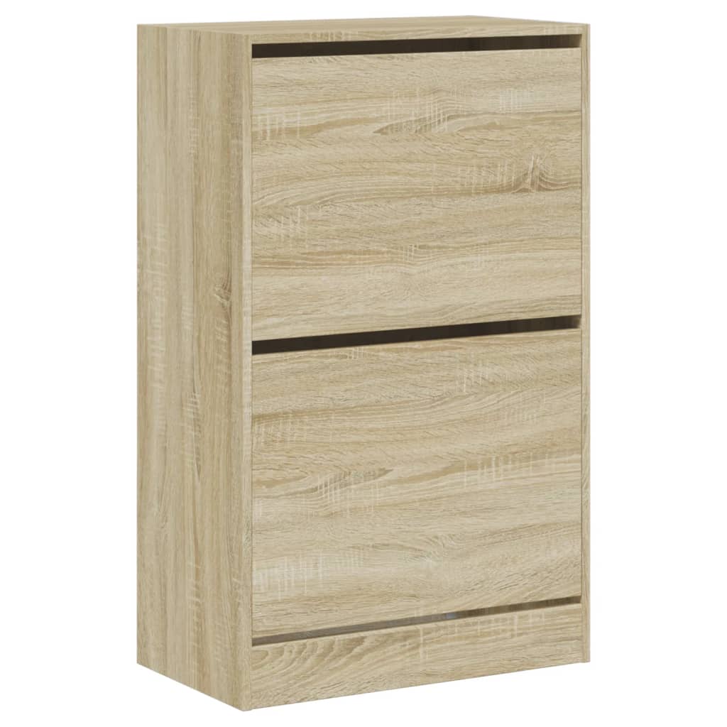 Παπουτσοθήκη Sonoma Δρυς 60x34x96,5 εκ. από Επεξεργασμένο Ξύλο