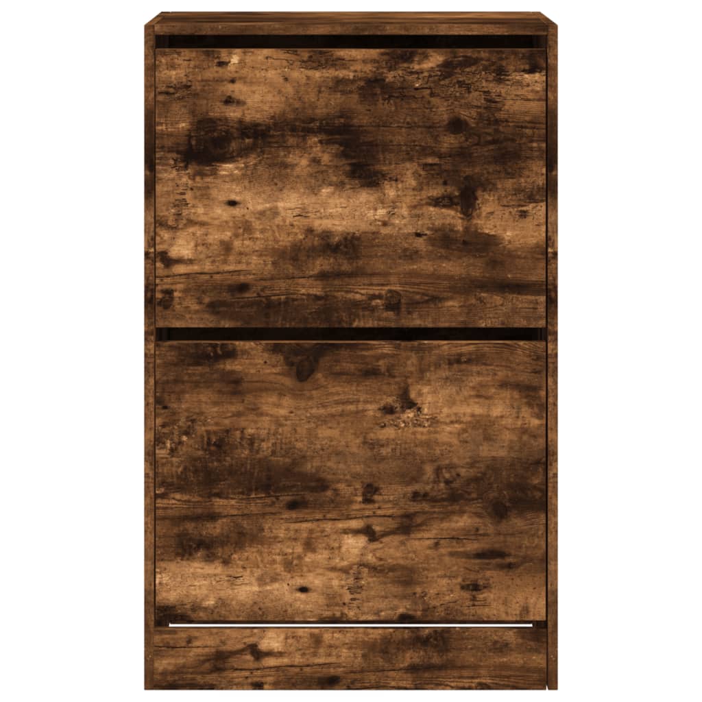 Παπουτσοθήκη Καπνιστή Δρυς 60x34x96,5 εκ. από Επεξεργ. Ξύλο