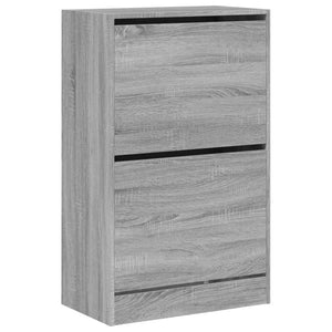 Παπουτσοθήκη Γκρι Sonoma 60x34x96,5 εκ. από Επεξεργ. Ξύλο