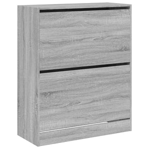 Παπουτσοθήκη Γκρι Sonoma 80x34x96,5 εκ. από Επεξεργ. Ξύλο - Pakobazaar