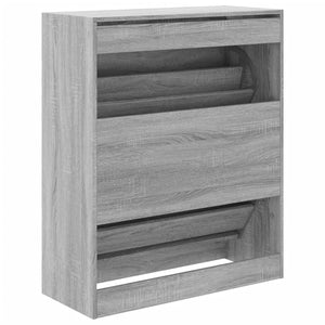 Παπουτσοθήκη Γκρι Sonoma 80x34x96,5 εκ. από Επεξεργ. Ξύλο - Pakobazaar