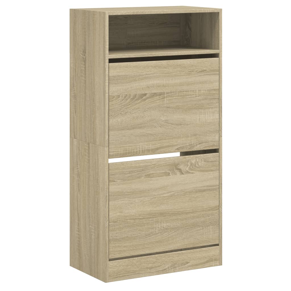 Παπουτσοθήκη Sonoma Δρυς 60x34x116 εκ. από Επεξεργασμένο Ξύλο