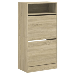 Παπουτσοθήκη Sonoma Δρυς 60x34x116 εκ. από Επεξεργασμένο Ξύλο