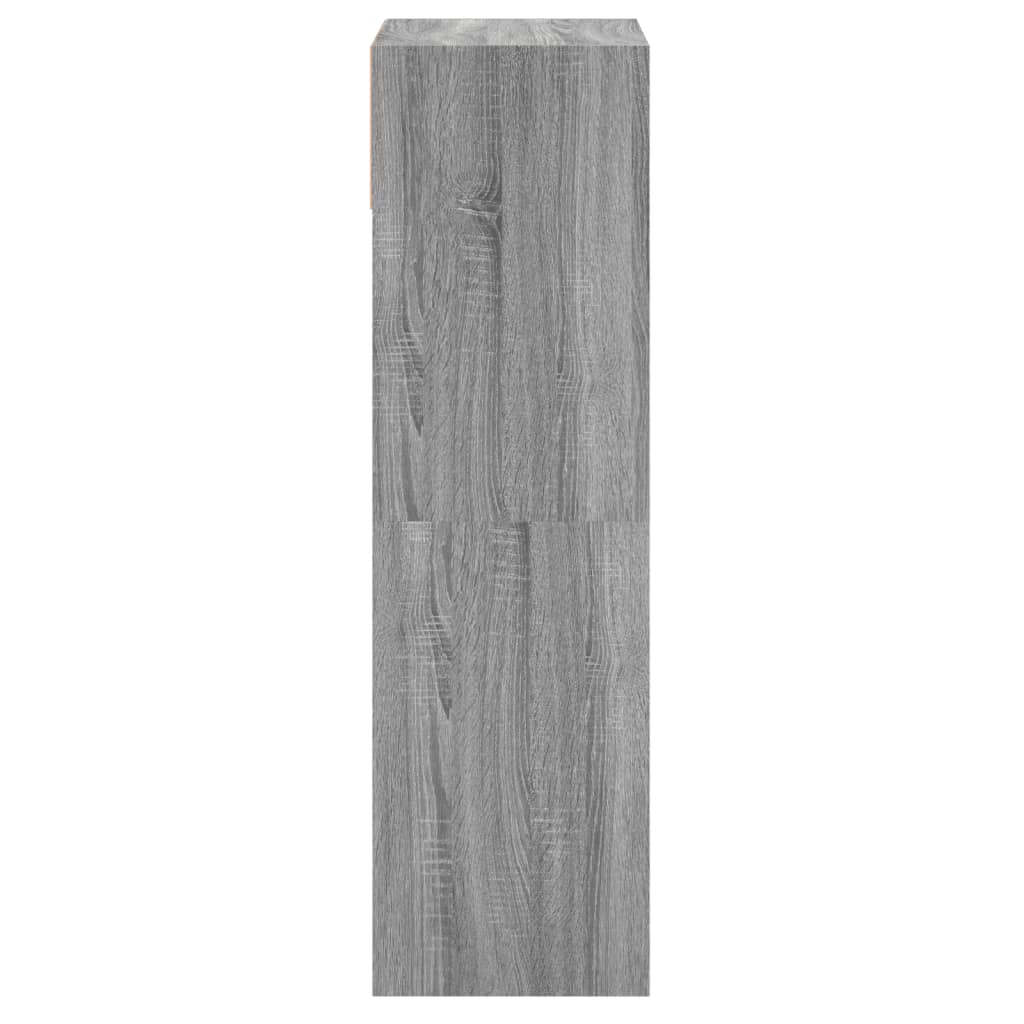 Παπουτσοθήκη Γκρι Sonoma 60x34x116 εκ. από Επεξεργασμένο Ξύλο