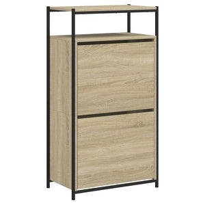 Παπουτσοθήκη Sonoma Δρυς 60x34x112 εκ. από Επεξεργασμένο Ξύλο