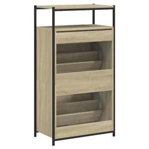 Παπουτσοθήκη Sonoma Δρυς 60x34x112 εκ. από Επεξεργασμένο Ξύλο