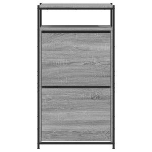 Παπουτσοθήκη Γκρι Sonoma 60x34x112 εκ. από Επεξεργ. Ξύλο