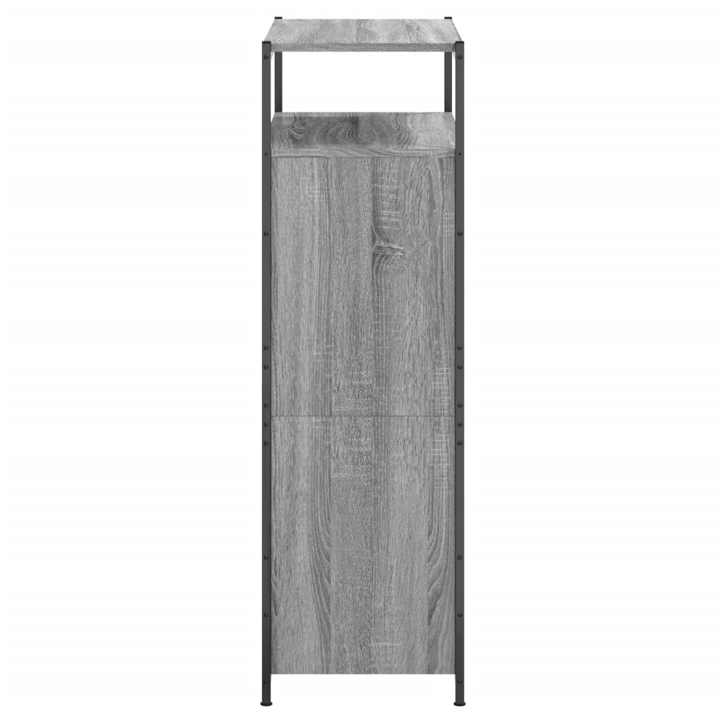 Παπουτσοθήκη Γκρι Sonoma 75x34x112 εκ. από Επεξεργασμένο Ξύλο