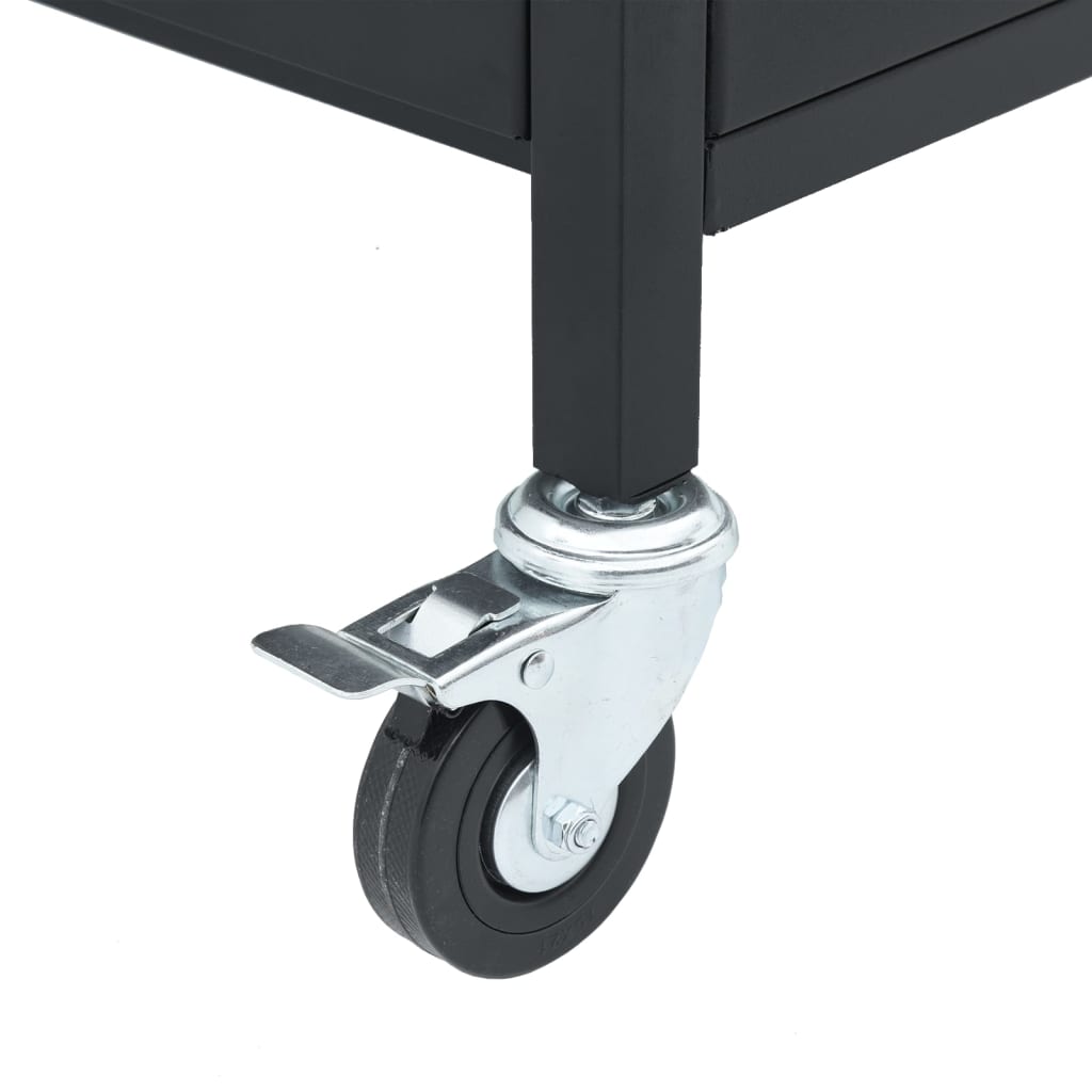 Ψησταριά Υγραερίου με 7 Καυστήρες Μαύρη με Ηλεκτ. Βαφή Πούδρας