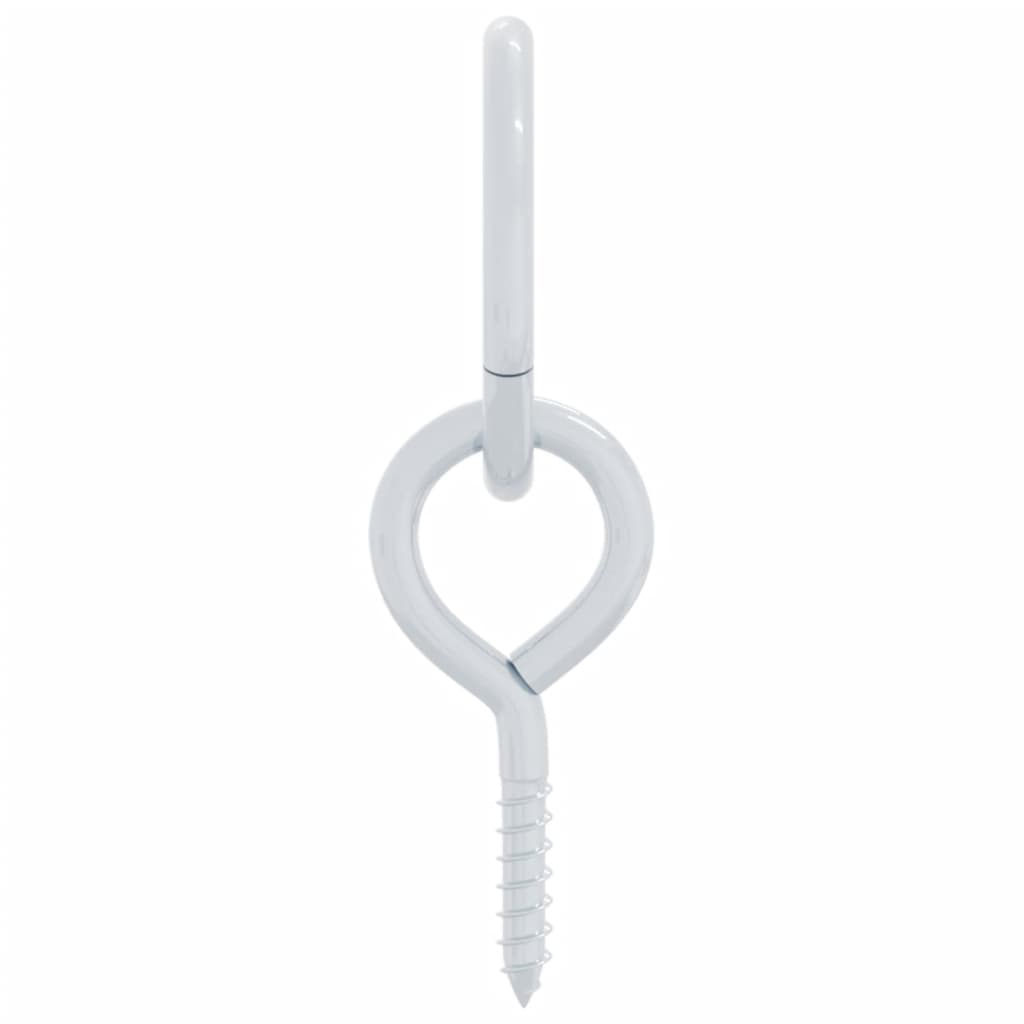 Δακτύλιοι Πρόσδεσης με Βίδα με Μάτι 3 Τεμ. Ασημί Ατσάλι - PAKOBAZAAR