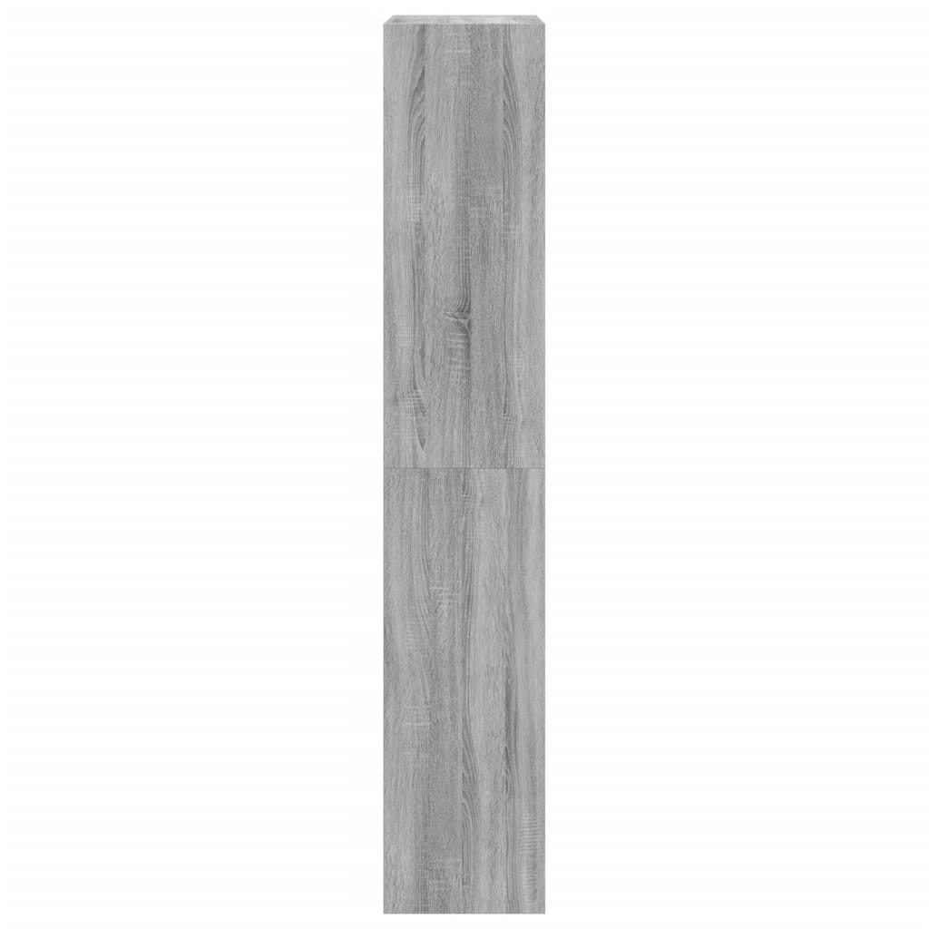 Παπουτσοθήκη με 4 Ανακλ. Συρτάρια Γκρι Sonoma 60x34x187,5 εκ.