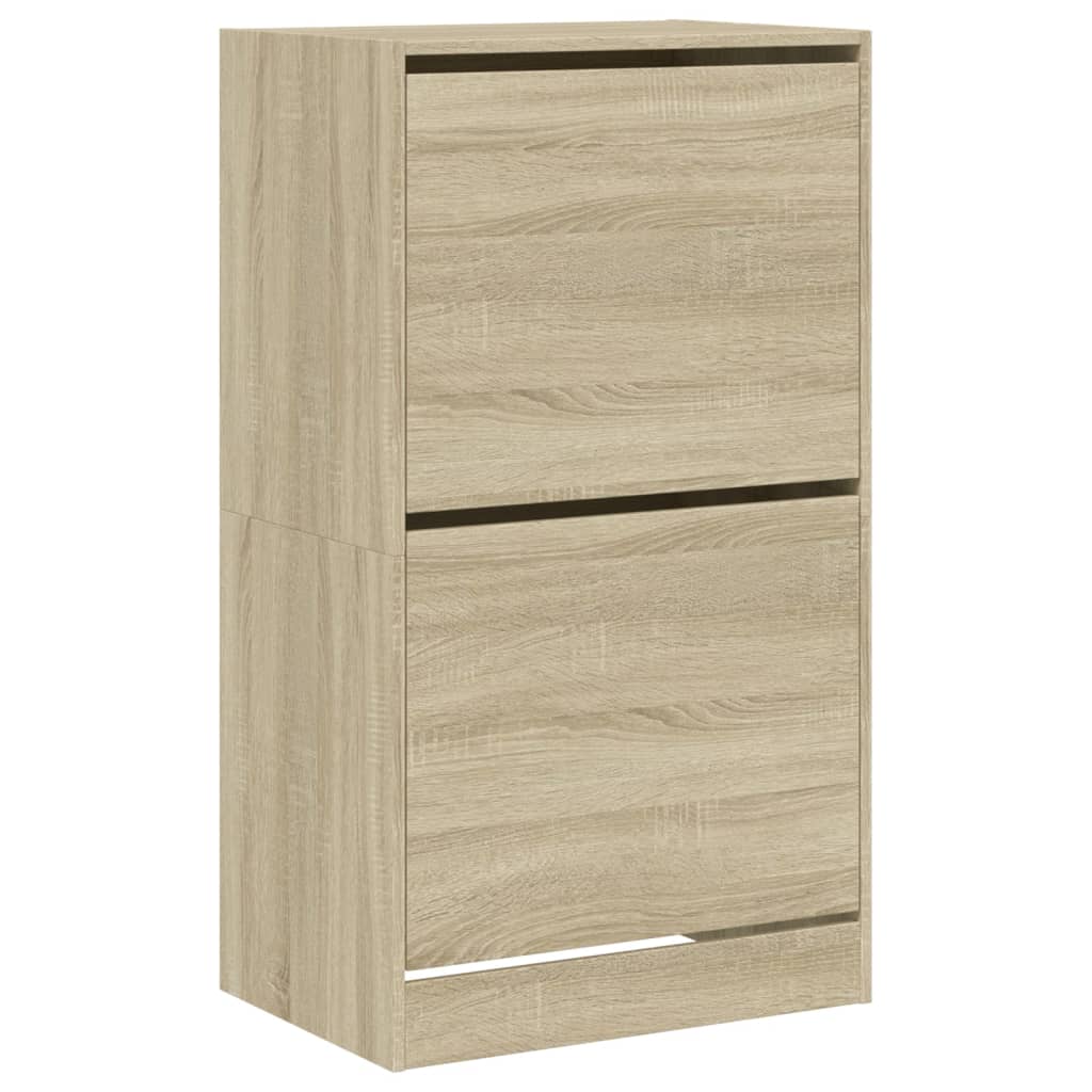 Παπουτσοθήκη με 2 Ανακλ. Συρτάρια Sonoma Δρυς 60x42x108 εκ.