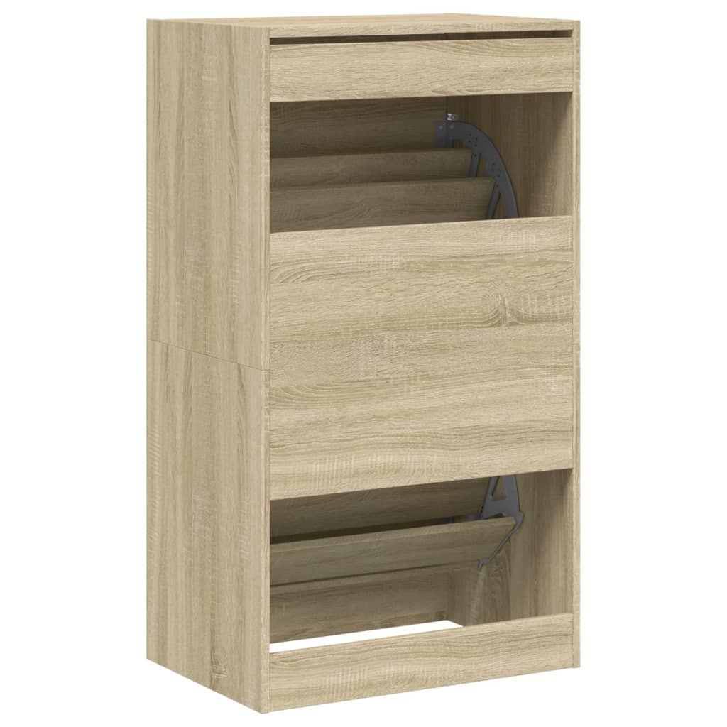 Παπουτσοθήκη με 2 Ανακλ. Συρτάρια Sonoma Δρυς 60x42x108 εκ.