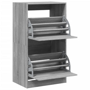 Παπουτσοθήκη με 2 Ανακλ. Συρτάρια Γκρι Sonoma 60x42x108 εκ.