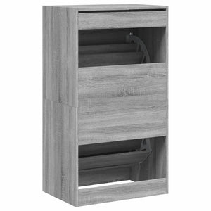 Παπουτσοθήκη με 2 Ανακλ. Συρτάρια Γκρι Sonoma 60x42x108 εκ.