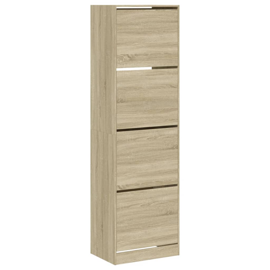 Παπουτσοθήκη με 4 Ανακλ. Συρτάρια Sonoma Δρυς 60x42x204 εκ.