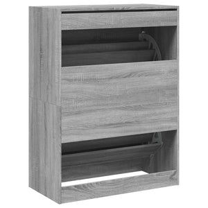 Παπουτσοθήκη με 2 Ανακλ. Συρτάρια Γκρι Sonoma 80x42x108 εκ.