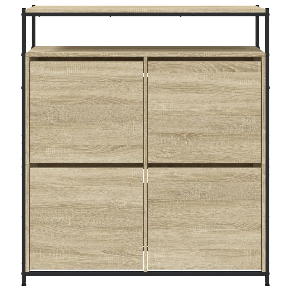 Παπουτσοθήκη με 4 Ανακλ. Συρτάρια Sonoma Δρυς 100x34x112 εκ.