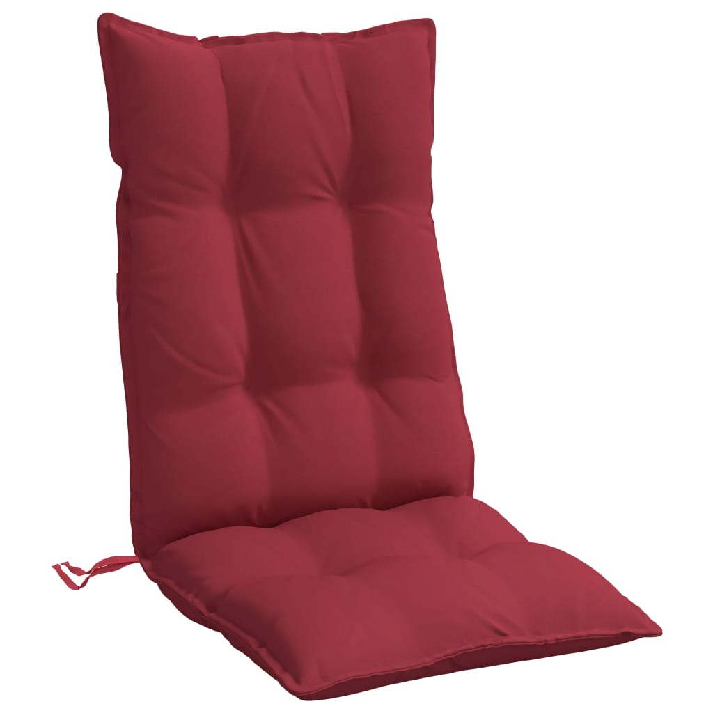 Μαξιλάρια Καρέκλας με Πλάτη 6 τεμ. Μπορντό από Ύφασμα Oxford