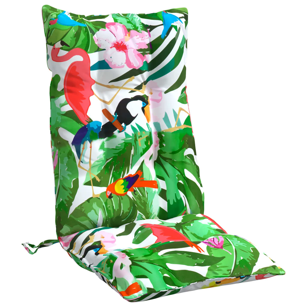 Μαξιλάρια Καρέκλας με Ψηλή Πλάτη 2 τεμ. Πολύχρωμα Ύφασμα Oxford