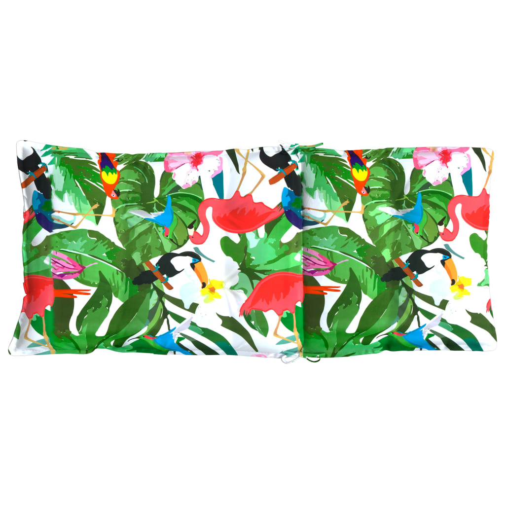 Μαξιλάρια Καρέκλας με Ψηλή Πλάτη 2 τεμ. Πολύχρωμα Ύφασμα Oxford