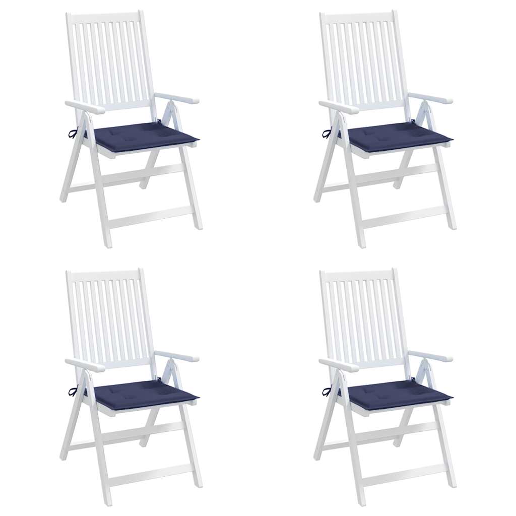 Μαξιλάρια Παλέτας 4 τεμ. Ναυτικό Μπλε 40x40x4 εκ. Ύφασμα Oxford