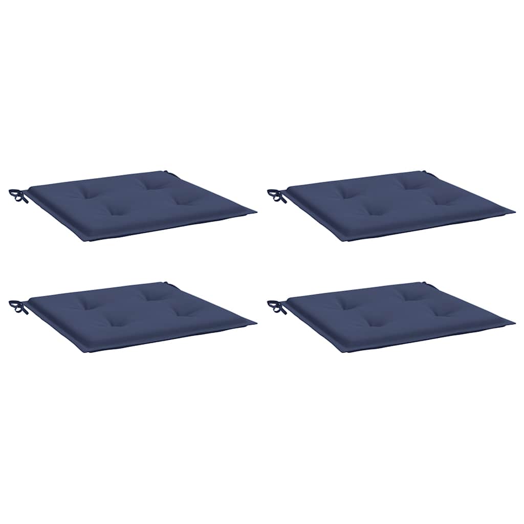 Μαξιλάρια Παλέτας 4 τεμ. Ναυτικό Μπλε 50x50x4 εκ. Ύφασμα Oxford