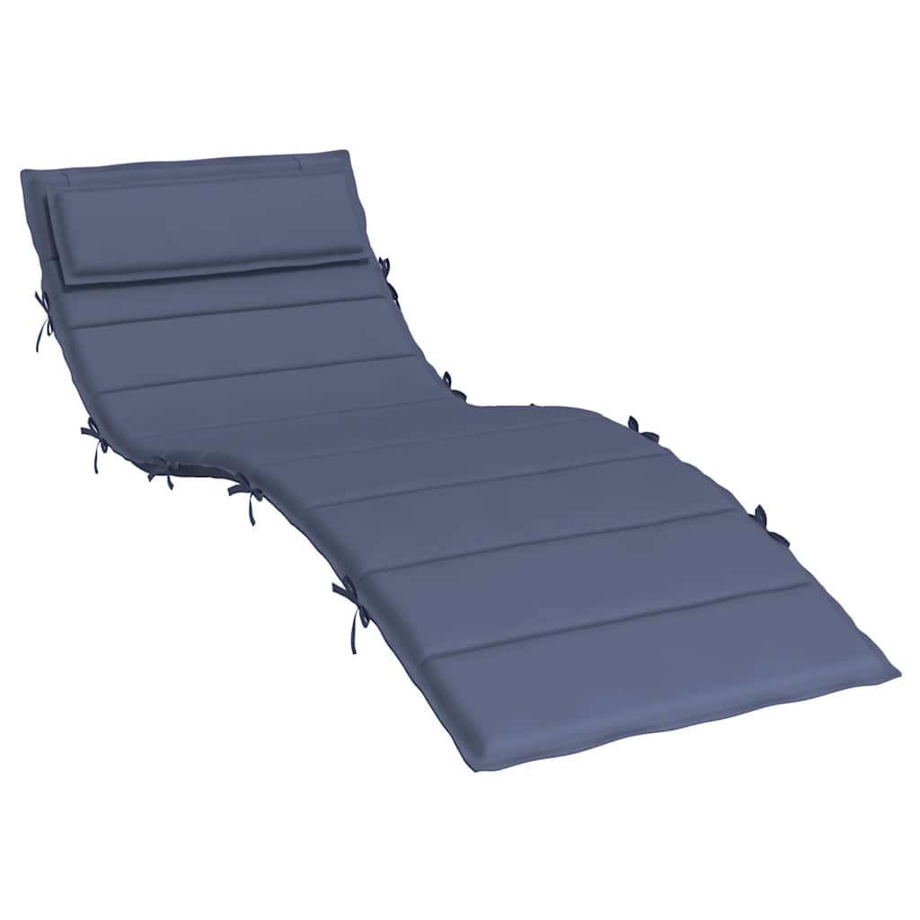 Μαξιλάρι Ξαπλώστρας Ναυτικό Μπλε 180x60x4 εκ. από Ύφασμα Oxford - Pakobazaar