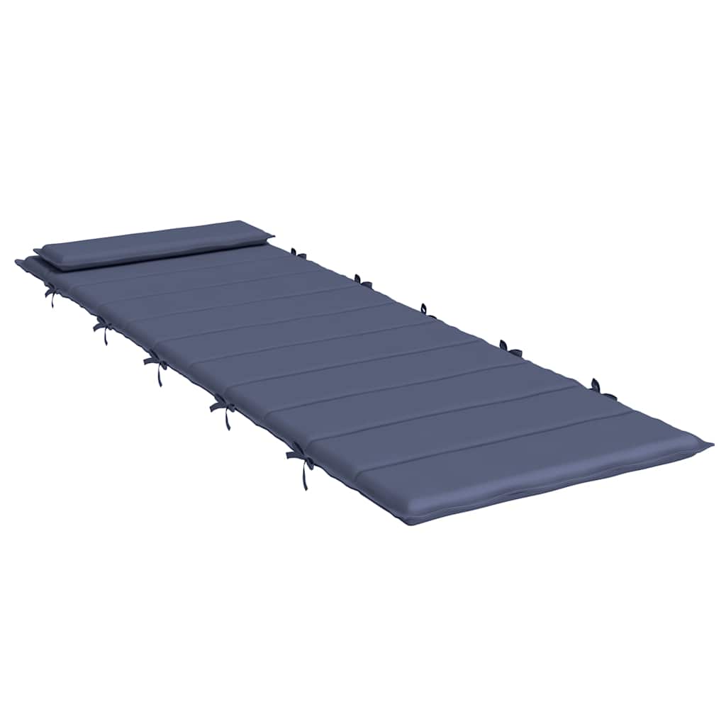 Μαξιλάρι Ξαπλώστρας Ναυτικό Μπλε 180x60x4 εκ. από Ύφασμα Oxford - Pakobazaar