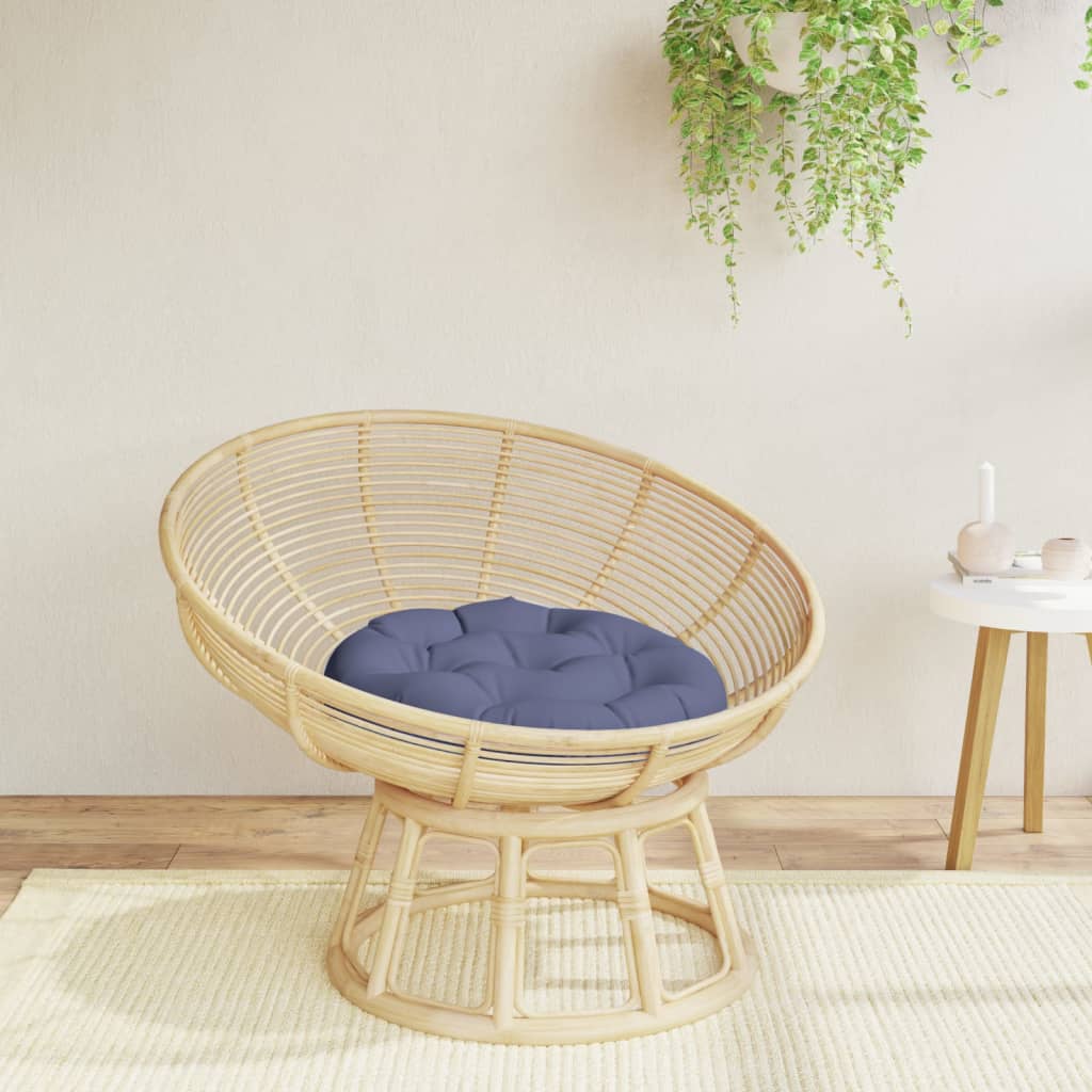 Μαξιλάρι Στρογγυλό Ναυτικό Μπλε Ø 60 x 11 εκ. από Ύφασμα Oxford - Pakobazaar