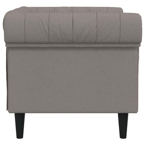 Πολυθρόνα Chesterfield Taupe Υφασμάτινη