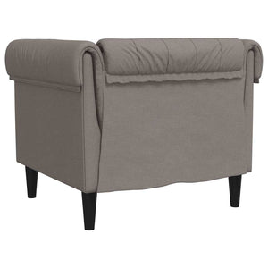 Πολυθρόνα Chesterfield Taupe Υφασμάτινη