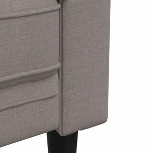 Πολυθρόνα Chesterfield Taupe Υφασμάτινη