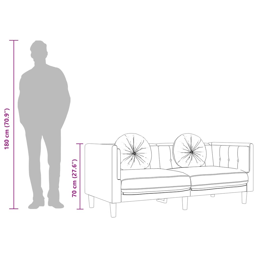 Καναπές Τριθέσιος Σκούρο Πράσινο από Βελούδο με Μαξιλάρια