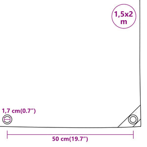 Μουσαμάς Γκρι 1,5 x 2 μ. 650 γρ./μ² - PAKOBAZAAR