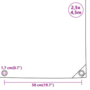 Μουσαμάς Γκρι 2,5 x 4,5 μ. 650 γρ./μ² - PAKOBAZAAR